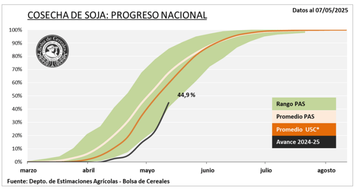 Por los altos rindes, aumenta la proyección de cosecha de soja: 50 millones de toneladas 3 cosecha de soja progreso 1
