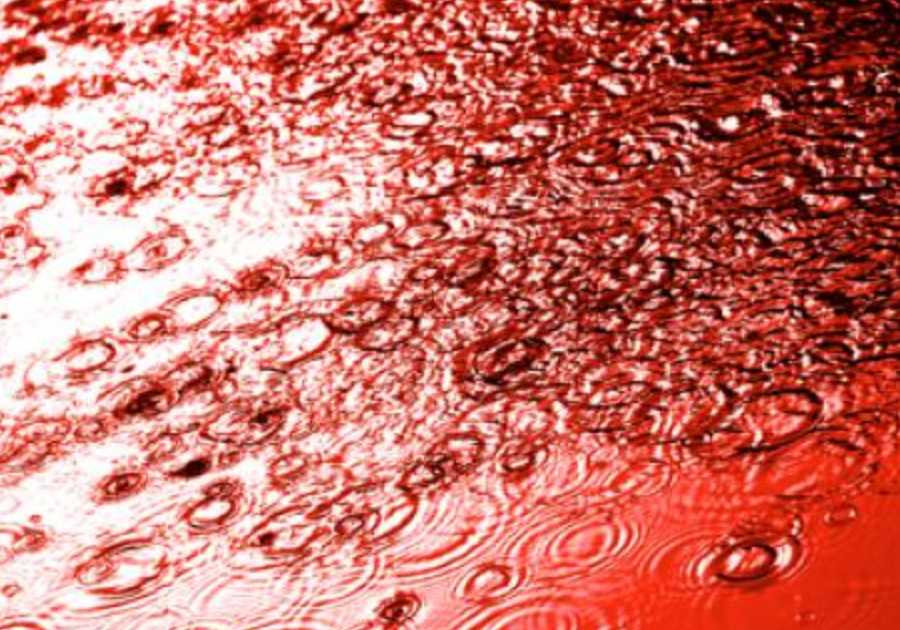lluvia roja
