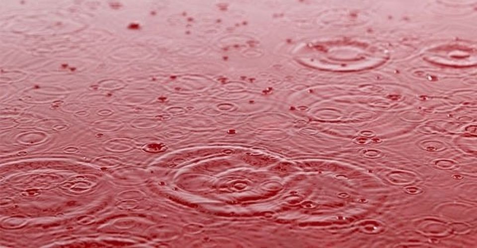 lluvia roja